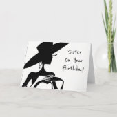 ** ZUSTER-JE BENT MOOI** VERJAARDAG WENSEN KAART (Voorkant)