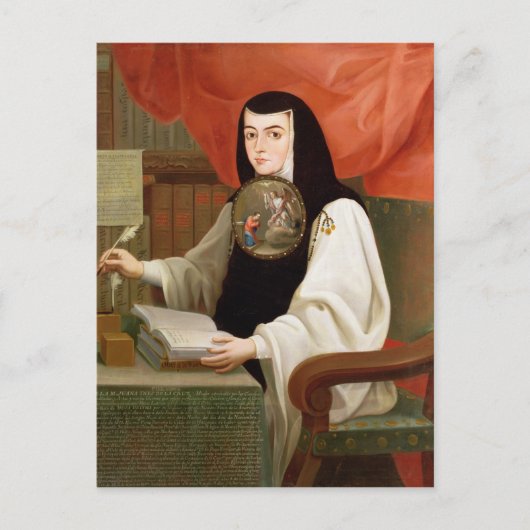 zuster Juana Ines de la Cruz Briefkaart (Voorkant)