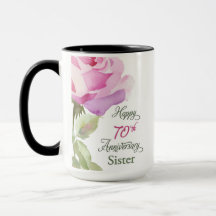 Zuster Jubileum Roze Roos 70-jarig Jubileum Non