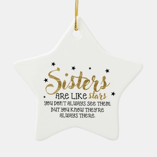 Zuster Kerstversiering Keramisch Ornament (Voorkant)