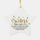 Zuster Kerstversiering Keramisch Ornament (Achterkant)