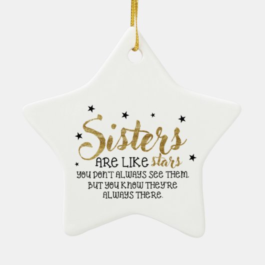 Zuster Kerstversiering Keramisch Ornament (Achterkant)