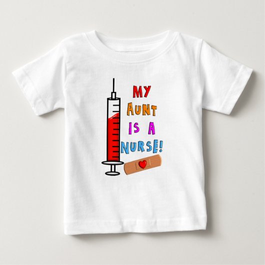 Zuster Kinder T-Shirts Mijn tante is verpleegster (Voorkant)