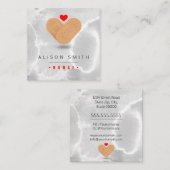 Zuster/kinderverpleegkundige/verzorger Vierkante Visitekaartje (Voorkant / Achterkant)