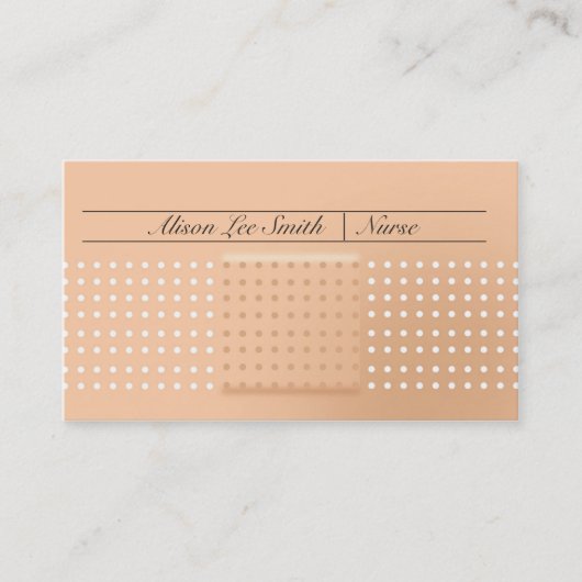 Zuster/kinderverpleegkundige/verzorger Visitekaartje (Voorkant)