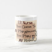 Zuster KOM NAAR MIJN PLAYGROUND MIJN REGELS Koffiemok (Center)