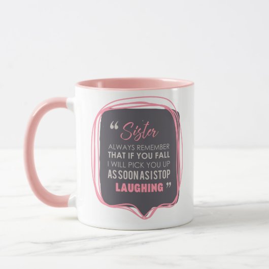 Zuster Laughing als je grappige koffie-thee herfst Mok (Links)