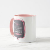 Zuster Laughing als je grappige koffie-thee herfst Mok (Voorkant links)