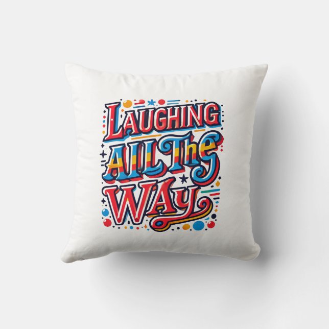 Zuster Liefde en lachen helemaal Kussen (Achterkant)