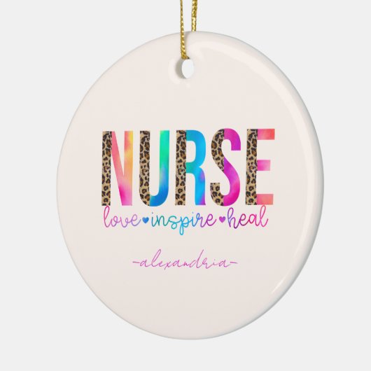 Zuster - Liefde, Inspire, Heal Keramisch Ornament (Links)