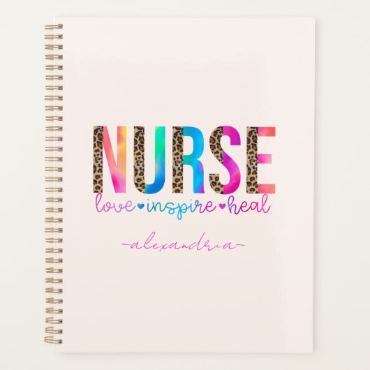 Zuster - Liefde, Inspire, Heal Planner (Voorkant)