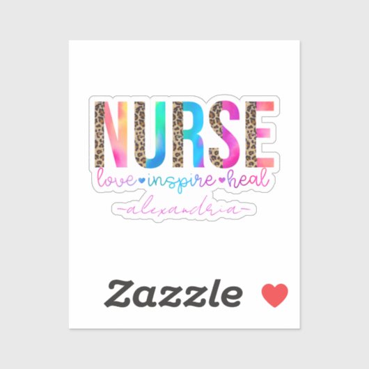 Zuster - Liefde, Inspire, Heal Sticker (Vel)