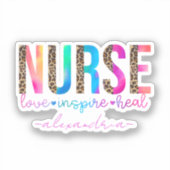 Zuster - Liefde, Inspire, Heal Sticker (Voorkant)