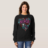 Zuster Love Nursing Student Rn Life Hartelijk dank Trui (Voorkant volledig)