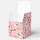 Zuster Love Print Pink Background Bedankdoosjes (Geopend)