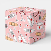 Zuster Love Print Pink Background Bedankdoosjes (Achterkant)