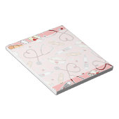 Zuster Love Print Pink Background Notitieblok (Schuin)