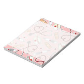 Zuster Love Print Pink Background Notitieblok (Linkerzijde)