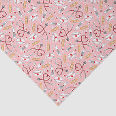 Zuster Love Print Pink Background Tissuepapier (Detail)