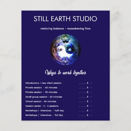 Zuster Maan | Yin Yang Design Flyer (Voorkant)
