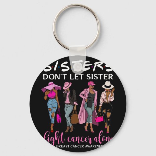 Zuster mag niet alleen borstkanker bestrijden sleutelhanger (Voorkant)