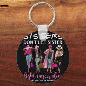 Zuster mag niet alleen borstkanker bestrijden sleutelhanger (Voorkant)