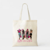 Zuster mag niet alleen borstkanker bestrijden tote bag (Achterkant)