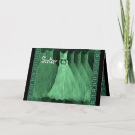 ZUSTER Maid of Honor Uitnodiging GROENE jurken