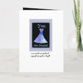 Zuster Maid of Honor Uitnodiging PAARSE jurk (Achterkant)