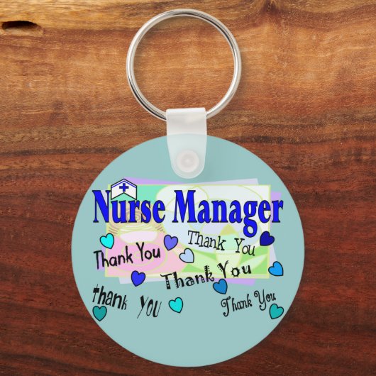 Zuster Manager DANK U Sleutelhanger (Voorkant)