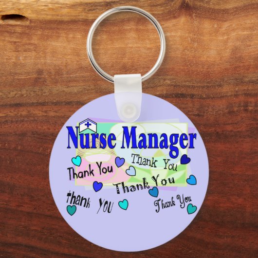 Zuster Manager DANK U Sleutelhanger (Voorkant)
