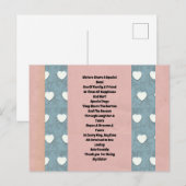 Zuster Marshmallow Hearts Feestdagenkaart (Voorkant / Achterkant)