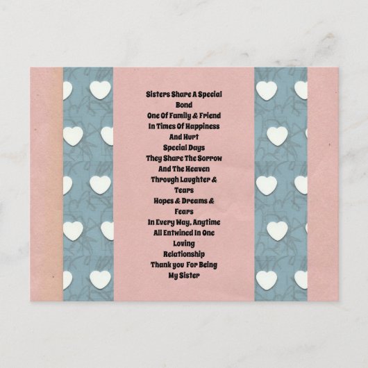 Zuster Marshmallow Hearts Feestdagenkaart (Voorkant)