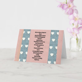 Zuster Marshmallow Hearts Kaart