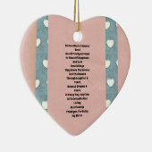 Zuster Marshmallow Hearts Keramisch Ornament (Rechts)