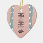 Zuster Marshmallow Hearts Keramisch Ornament (Links)