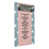 Zuster Marshmallow Hearts Mini Klembord (Schuin)