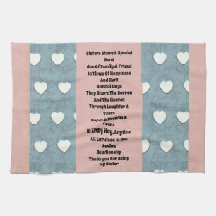 Zuster Marshmallow Hearts Theedoek