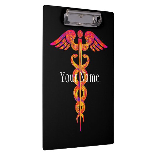 Zuster Medical Caduceus Colorful Personful Klembord (Rechts)