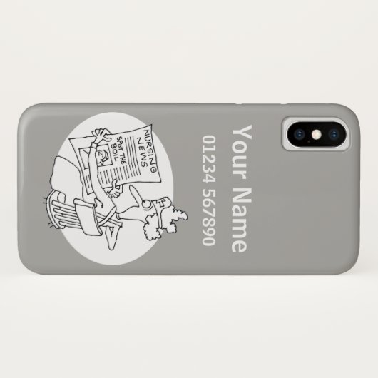 Zuster - Medical Theme Cartoon Case-Mate iPhone Case (Achterkant (horizontaal))