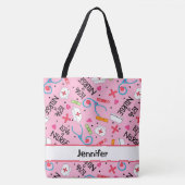 Zuster Medische benaming Aangepaste roze student Tote Bag (Voorkant)