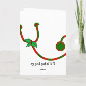 Zuster-/medische Kaarten voor kerstmis en geschenk (Achterkant)