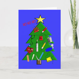 Zuster-/medische Kaarten voor kerstmis en geschenk