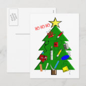 Zuster-/medische Kaarten voor kerstmis en geschenk Feestdagenkaart (Voorkant / Achterkant)