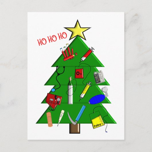 Zuster-/medische Kaarten voor kerstmis en geschenk Feestdagenkaart (Voorkant)