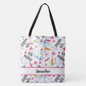Zuster Medische naam Persoonlijke Witte Student Tote Bag (Voorkant)