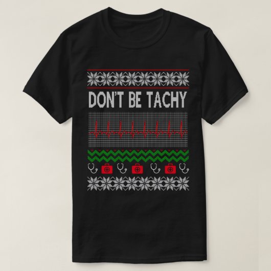 Zuster met een lelijk kerstshirt voor kerstmis is  t-shirt (Design voorkant)