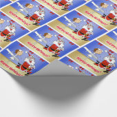 Zuster met kerstfeestdag cadeaupapier (Hoek)