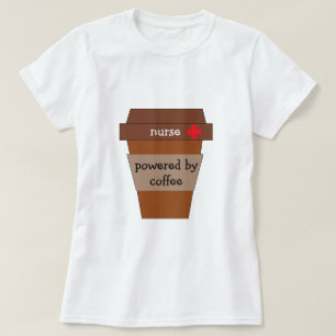 Zuster met koffie t-shirt