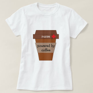 Zuster met koffie t-shirt